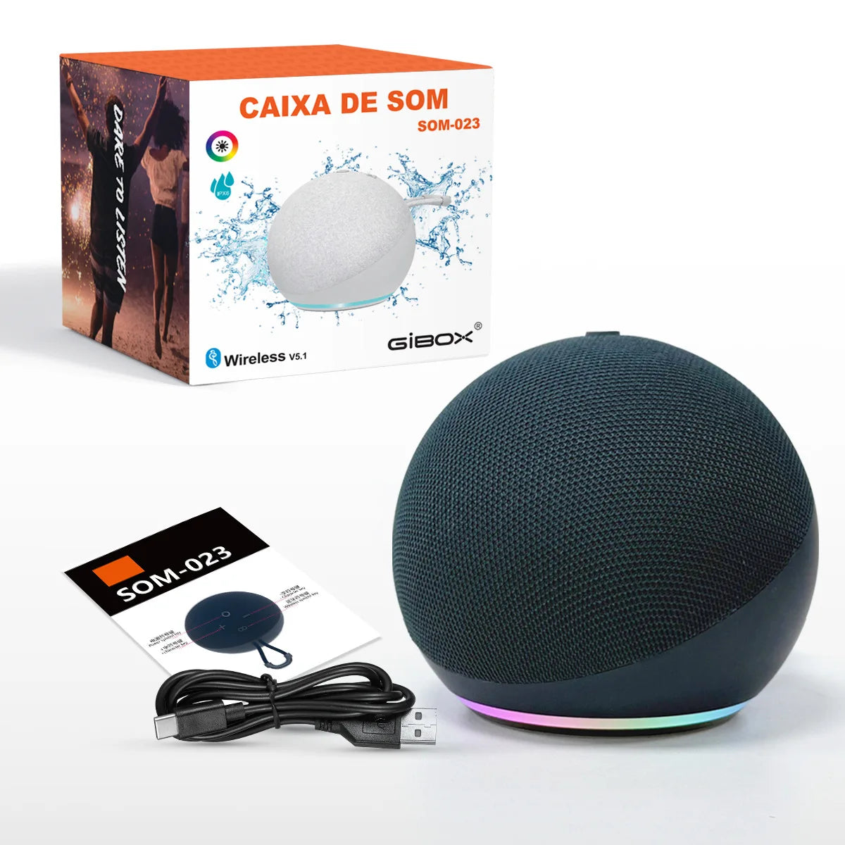 Altavoz Bluetooth Owl Mini Portátil Exterior Alexa Sonido HD