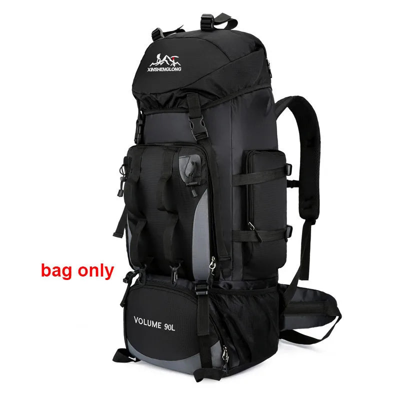 Mochila impermeable de 90L para senderismo y acampada, bo...