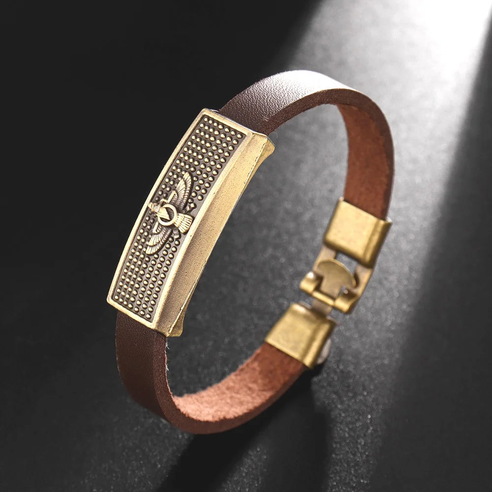 Pulsera de águila con emblema nacional Vintage, pulsera e...