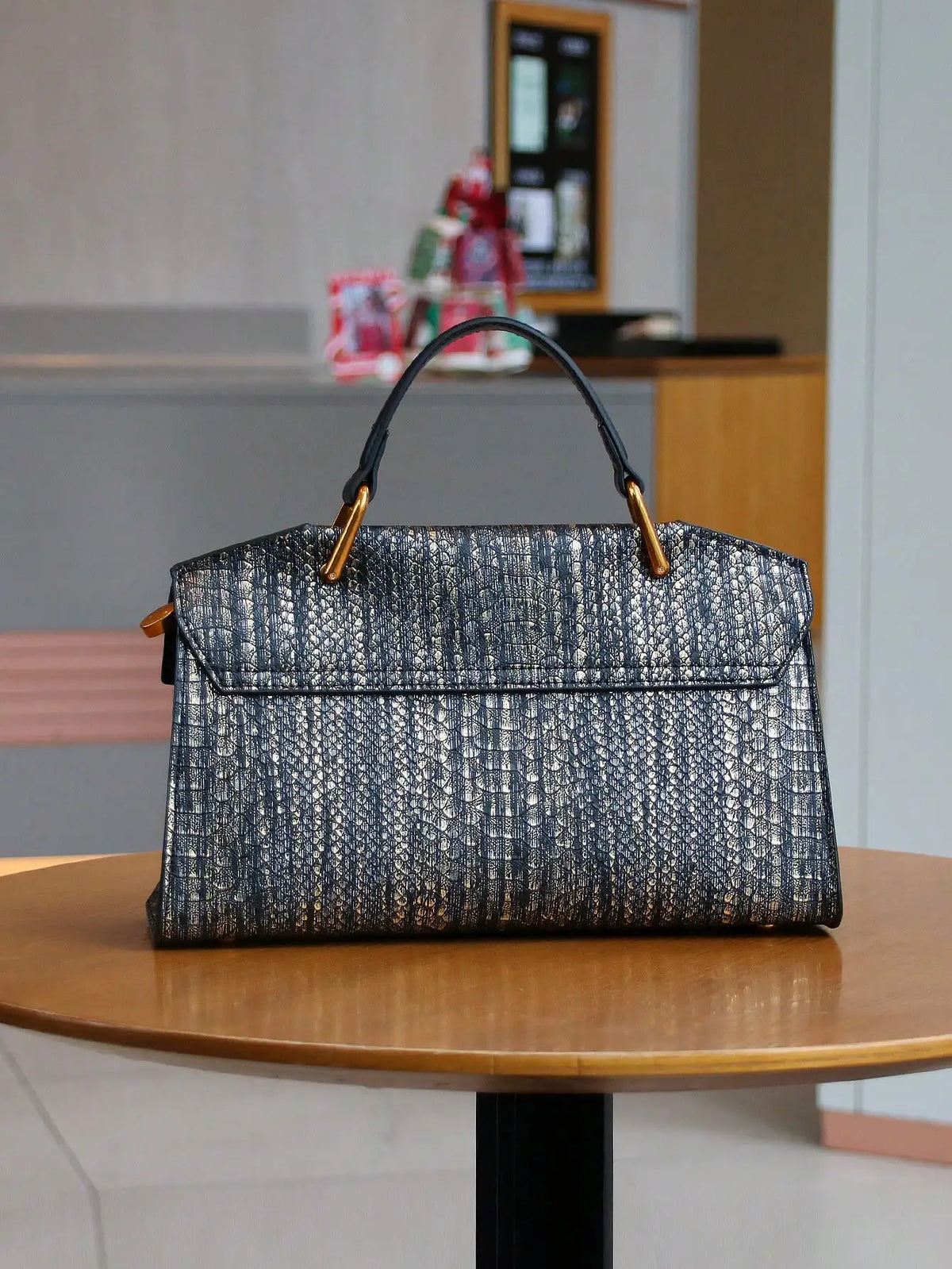 Bolso de Mano de Lujo de Alta Gama con Diseño de Serpient...