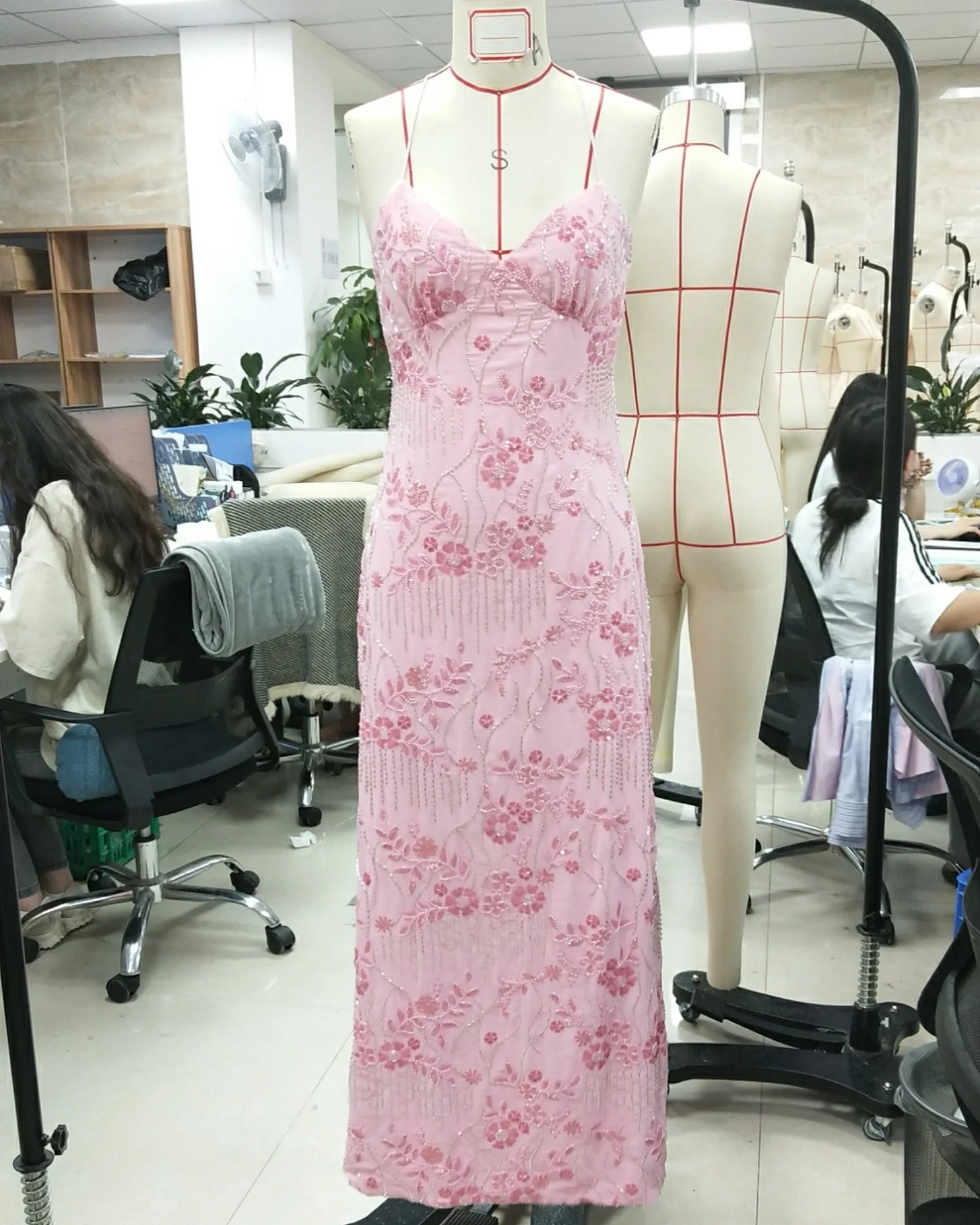 Vestidos largos elegantes con cuentas de lentejuelas para...