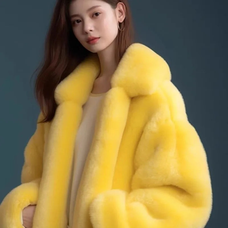 Abrigo de mujer 2025 invierno nueva versión coreana abrig...
