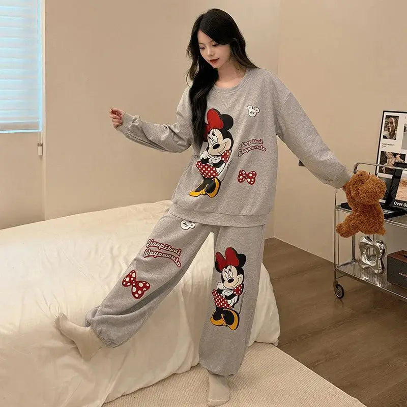 Conjunto Pijama Dibujos Animados Y2K - Algodón y Poliéster Cómodo
