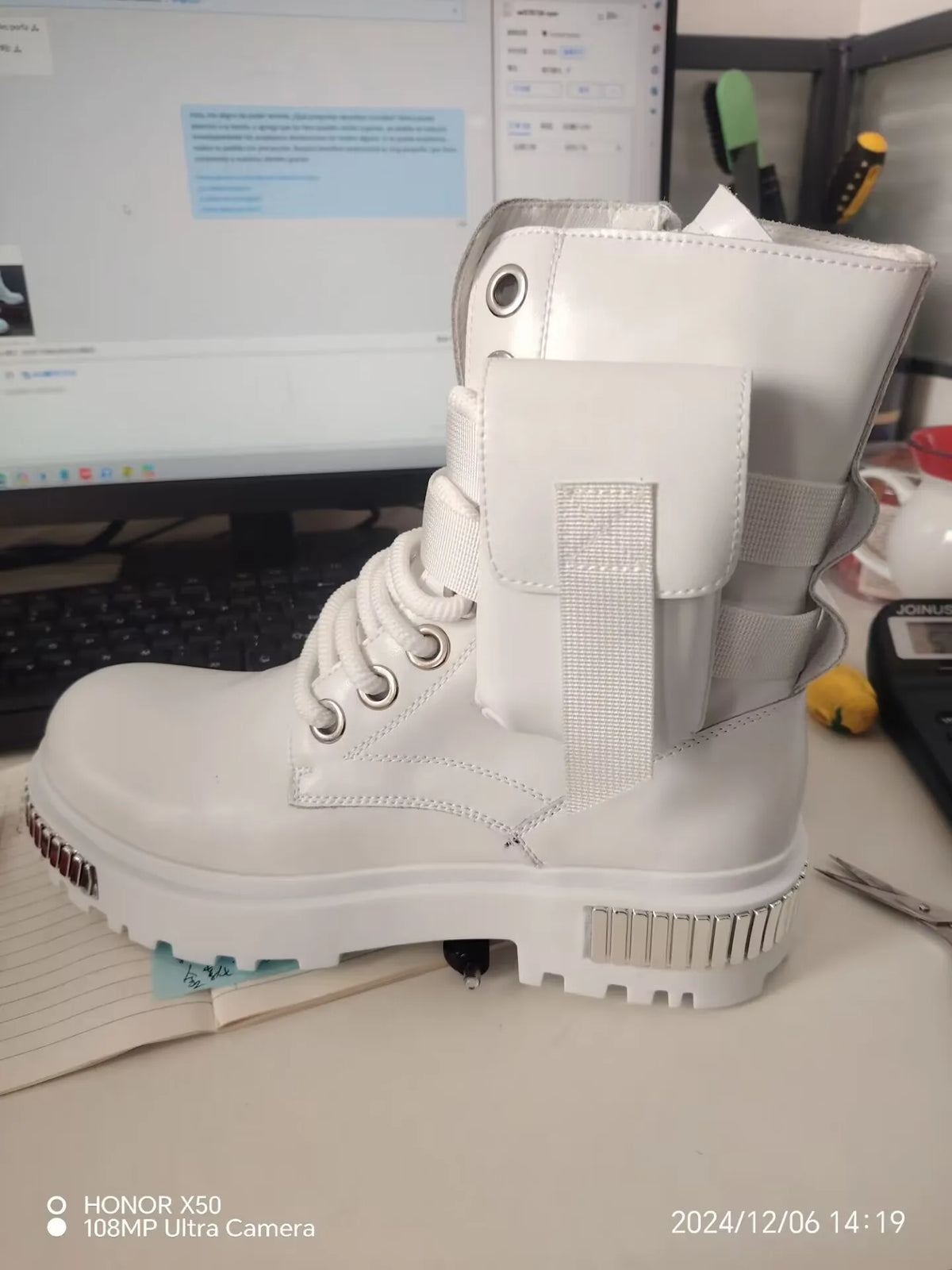Botas de Invierno para Hombre 2025, Blancas, de Terciopel...