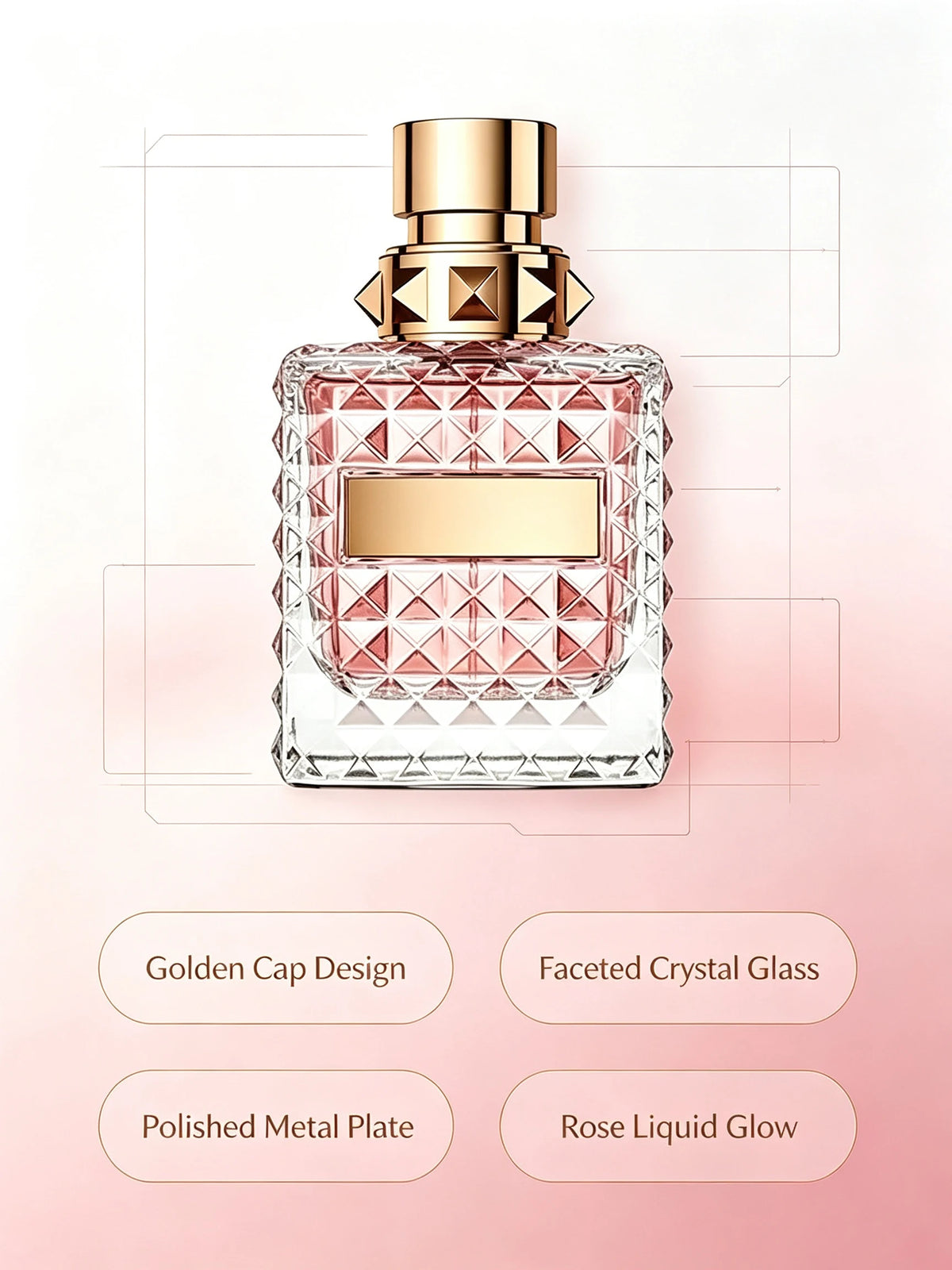 Nueva Llegada Donna EDP 100ml 3.4oz Bergamota Rosa Búlgar...