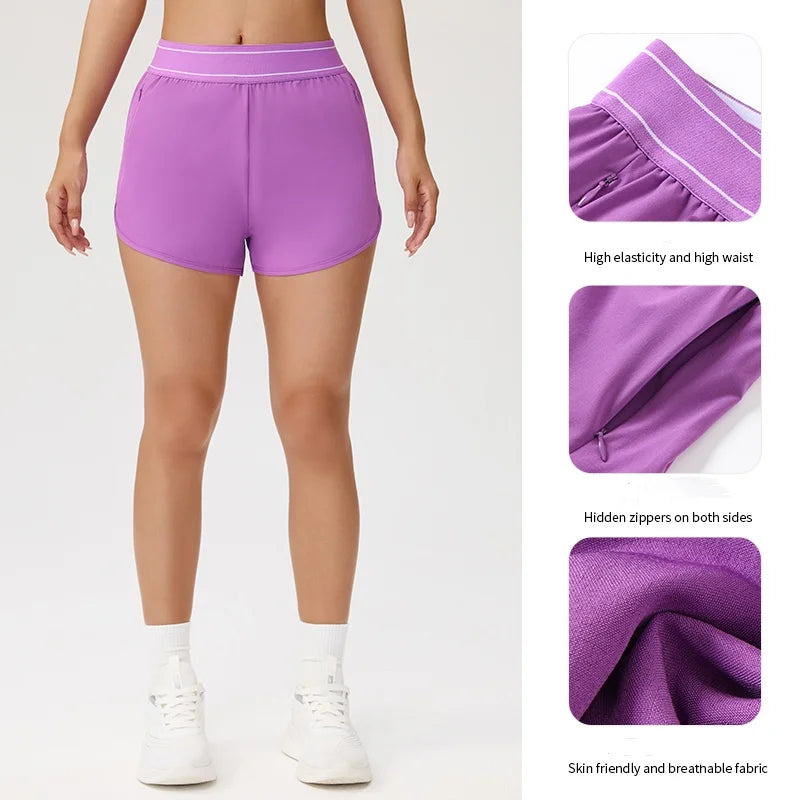 Shorts de Yoga, Secado Rápido para Vacaciones al Aire Lib...