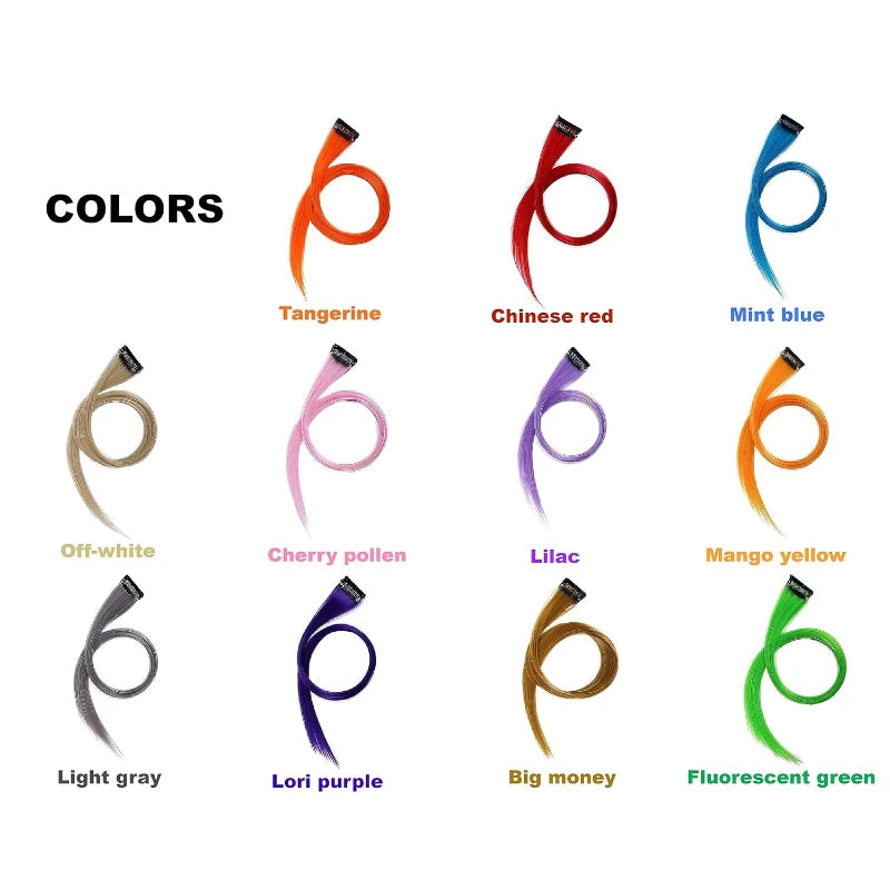 Piezas de cabello de Color a la moda, extensiones de cabe...