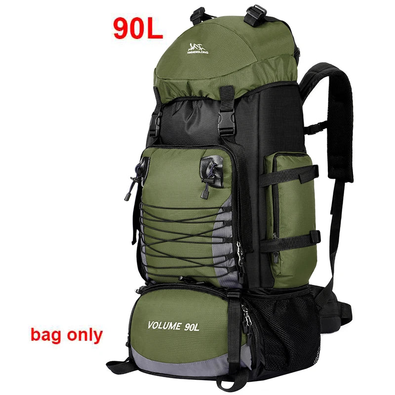 Bolsa de viaje grande de 90L, mochila para acampar, sende...