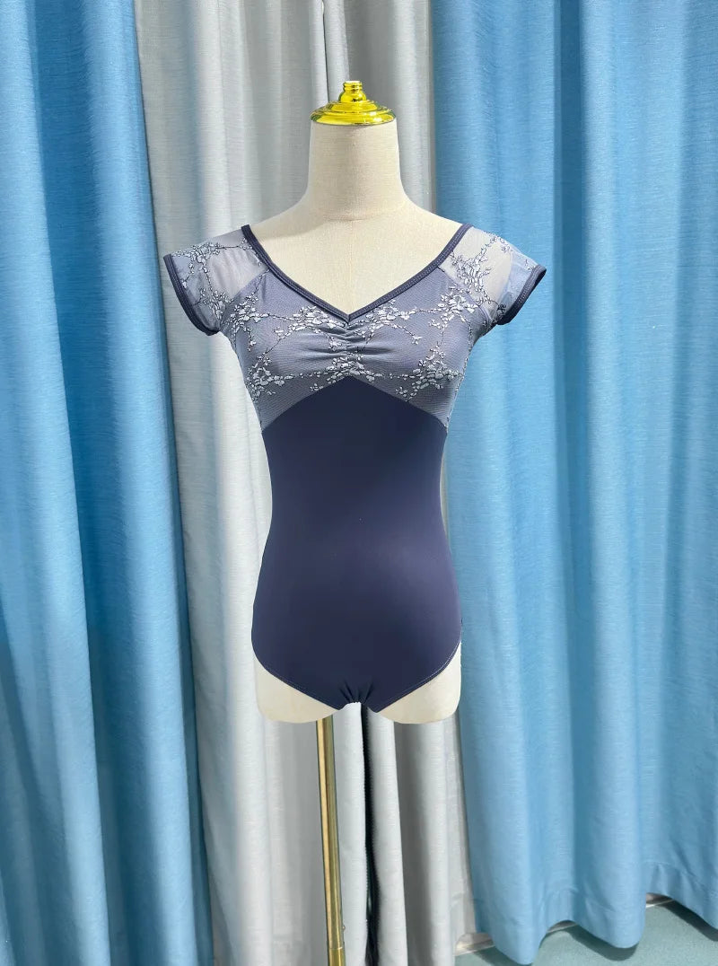 Women's ballet dance leotard by Corporación Turística with a new stylish design, shown on a model for active dancewear.