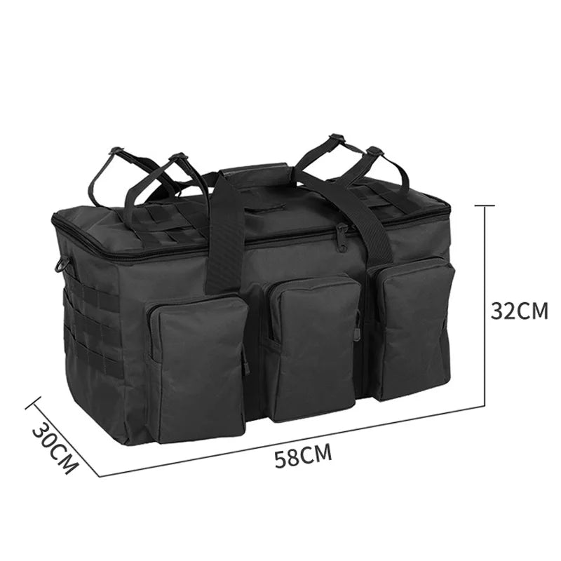 Bolsa de lona para equipaje de 55L, mochila para acampar,...