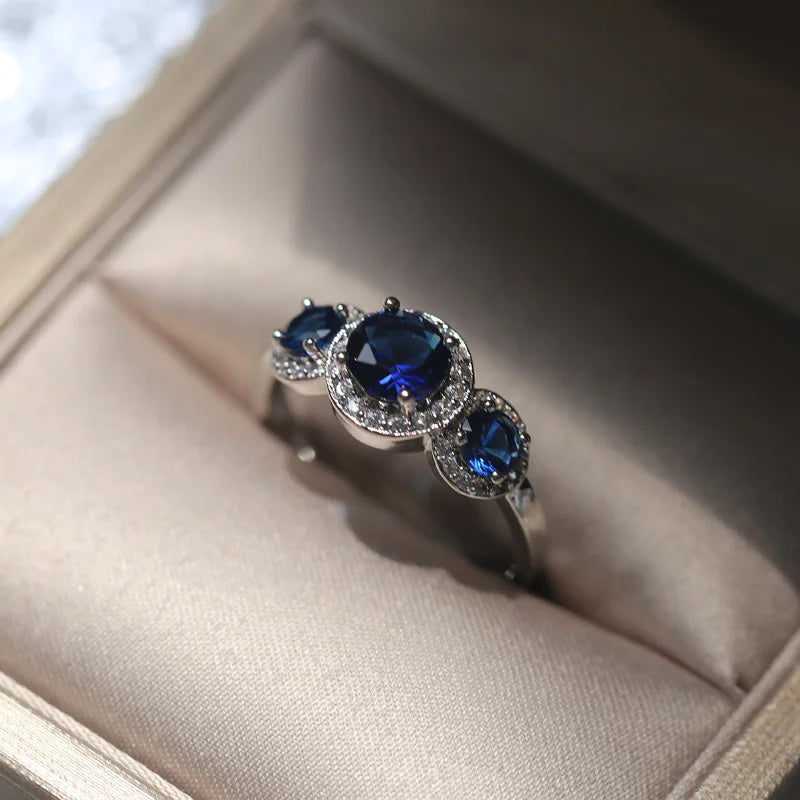 Anillo de boda de Plata de Ley 925 para mujer, sortija de...