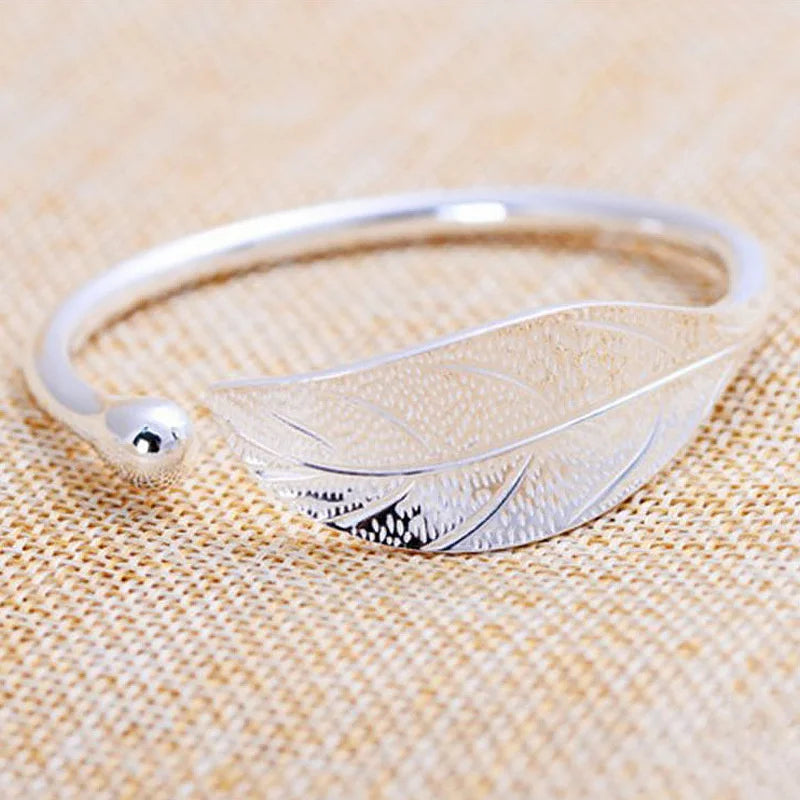 Brazalete de Plata de Ley 925 a la moda para mujer, braza...