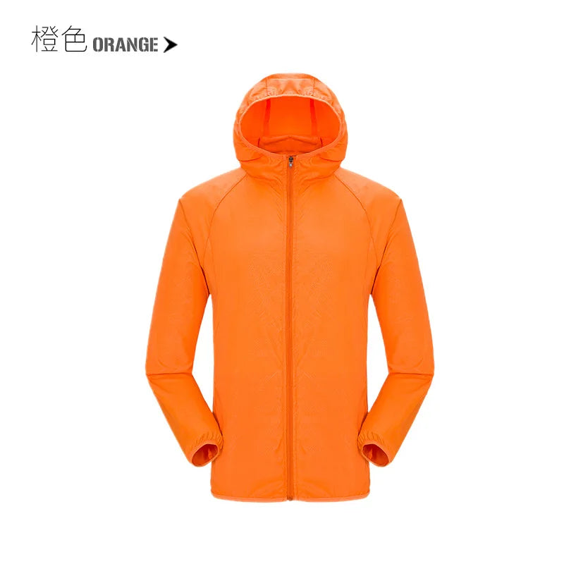 Chaqueta de lluvia para acampar para hombre y mujer, ropa...