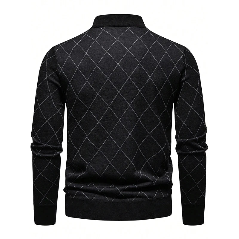 Suéter Hombre GQXAON Punto Cremallera Medio Cuello Deportivo Casual - Corporación Turística