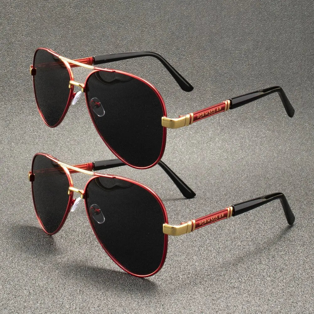 1/2 pares de gafas de sol polarizadas retro para hombre, ...