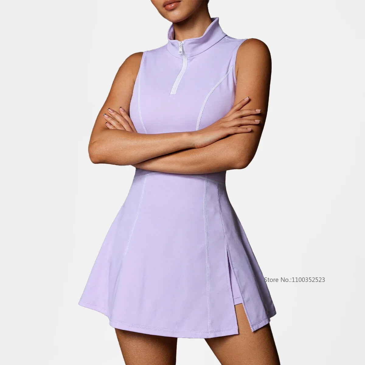 Vestido Deportivo de Tenis sin Mangas para Mujer, con Cue...