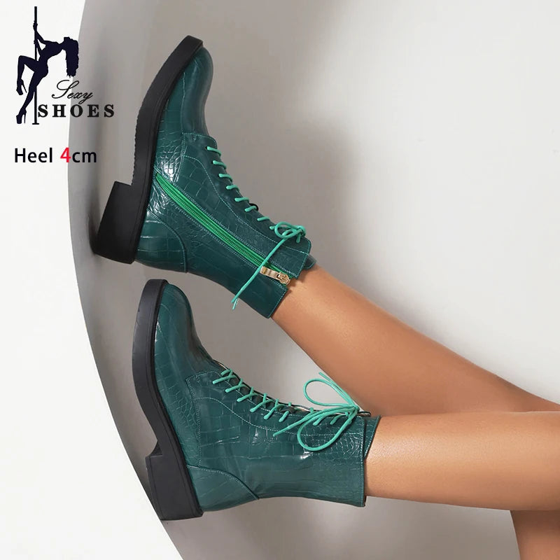 Nuevas Botas para mujer con cremallera lateral, Botas cor...