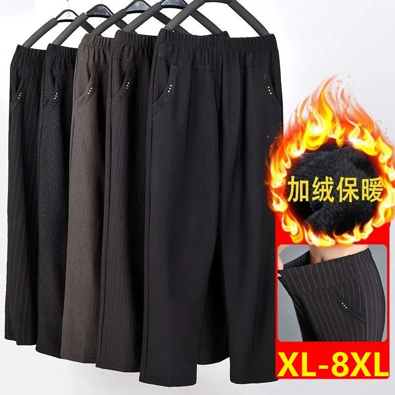 Pantalones Mujer Cintura Alta Elásticos OKXGNZ Otoño Invierno XL-9XL