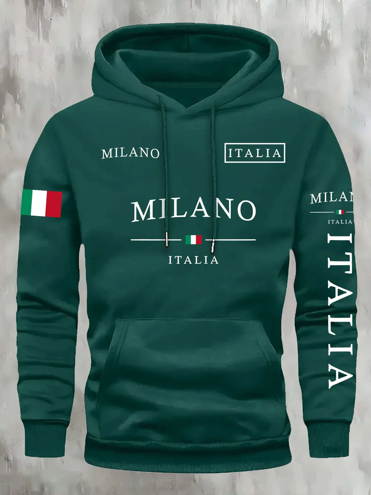 Sudadera Italia Milano: Estilo Casual Deportivo Primavera/Otoño - Corporación Turística