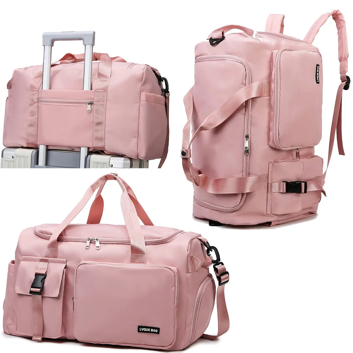 Bolsa de gimnasio deportiva, bolsos húmedos y secos de vi...