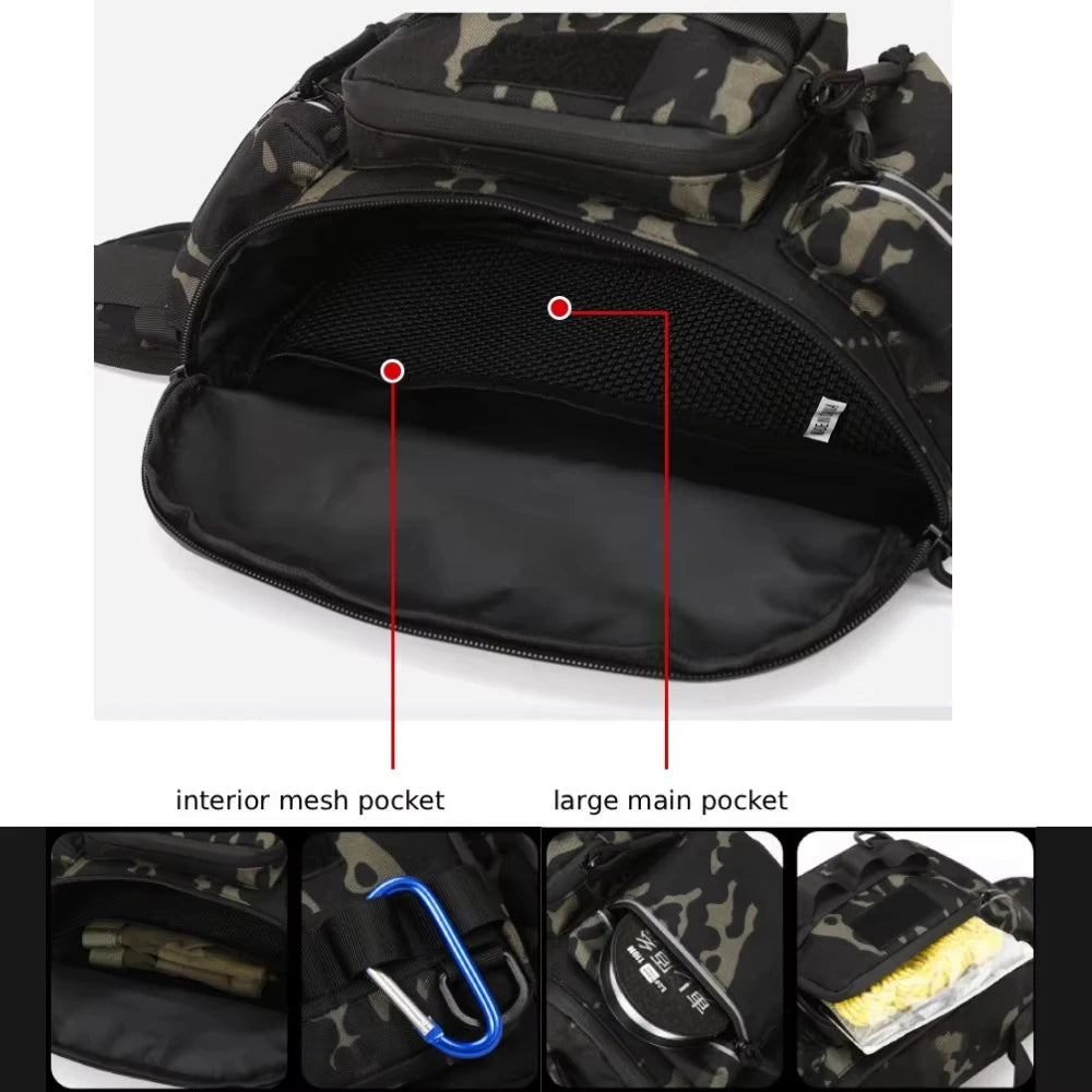 Bolsa táctica de cintura para camping, mochila de pecho, ...