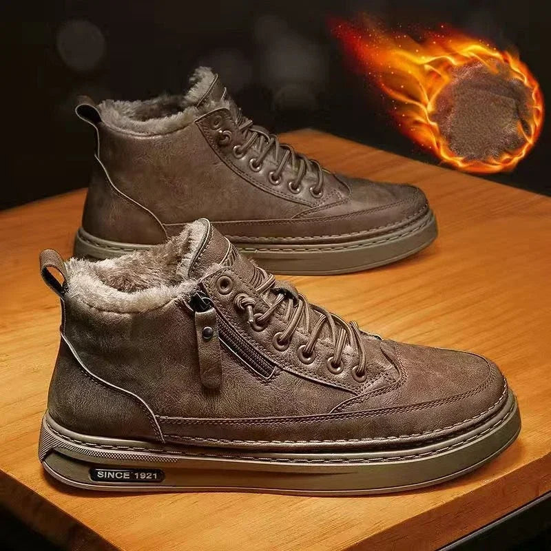Zapatos cálidos de algodón para hombre, botas de nieve an...