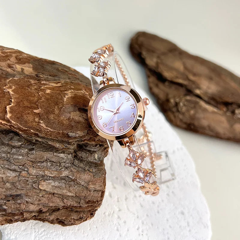 Elegante Reloj Pulsera Ajustable con Cordón de Cristal Mo...