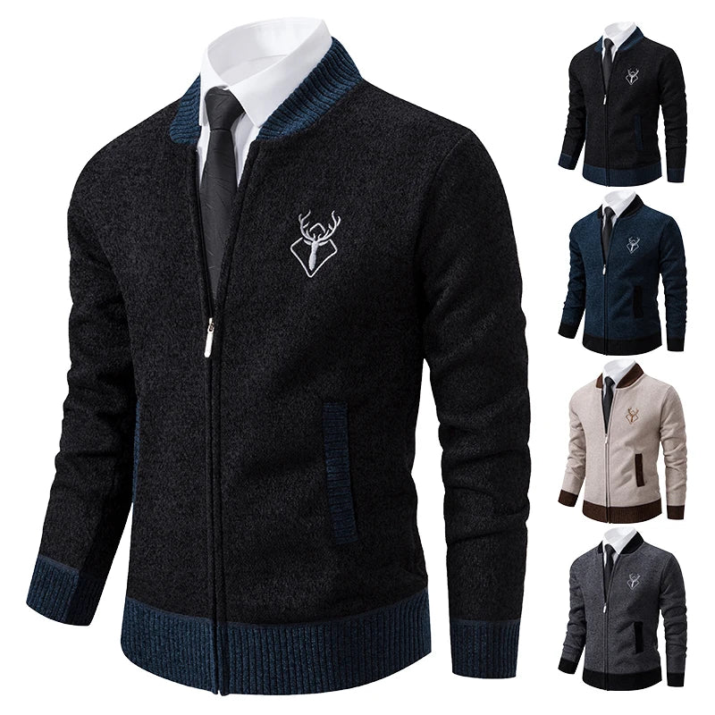 Chaqueta Chenilla Hombre ENWEIGE: Cárdigan Punto Cálido Invierno
