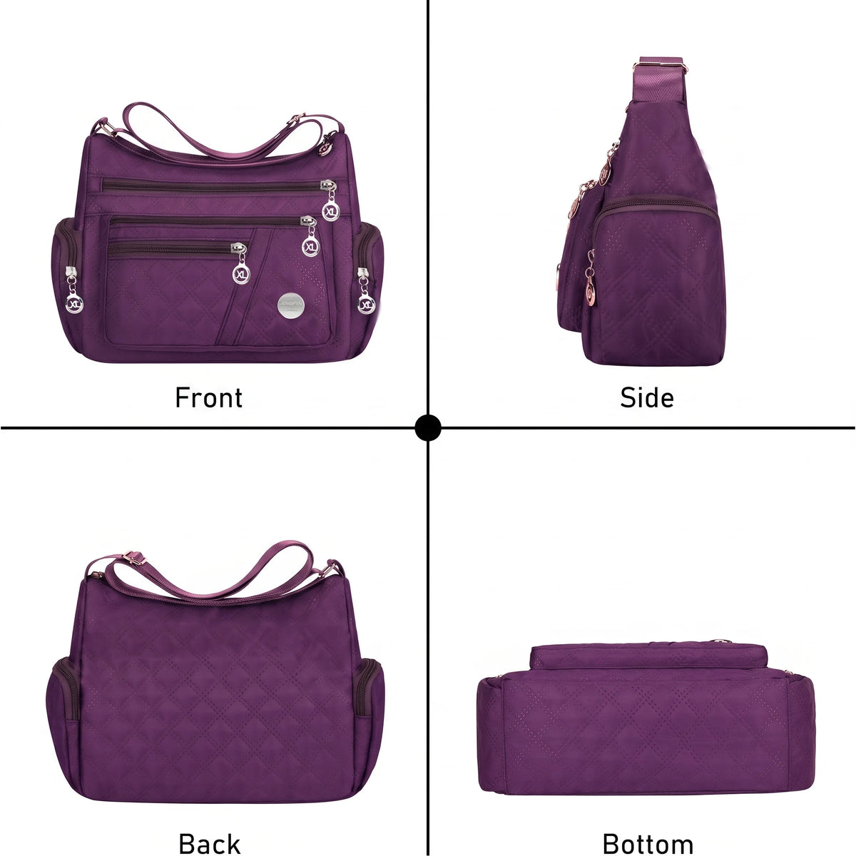 Bolso Bandolera de Nylon Acolchado Pomelo Best para Mujer...