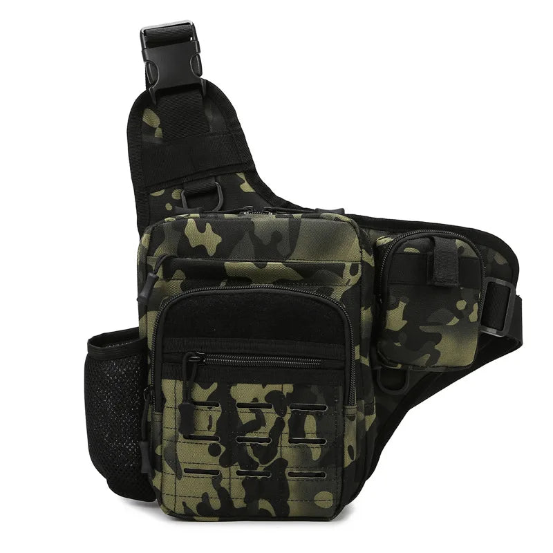 Bolsa táctica para acampar en el pecho, señuelo de pesca,...
