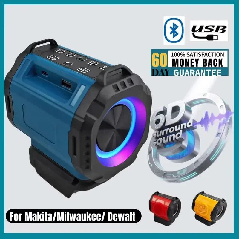 Altavoz Bluetooth Makita 18V/20V + USB-C | Sonido Potente y Versátil