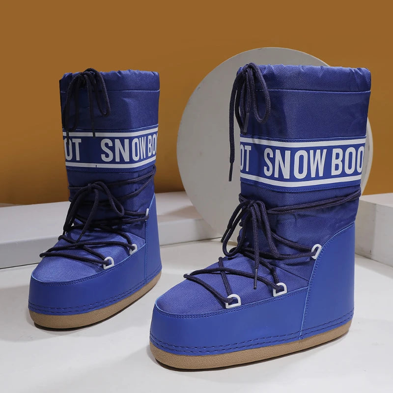 2026 Nuevas Botas de Nieve para Mujer, de Caña Alta, Esti...