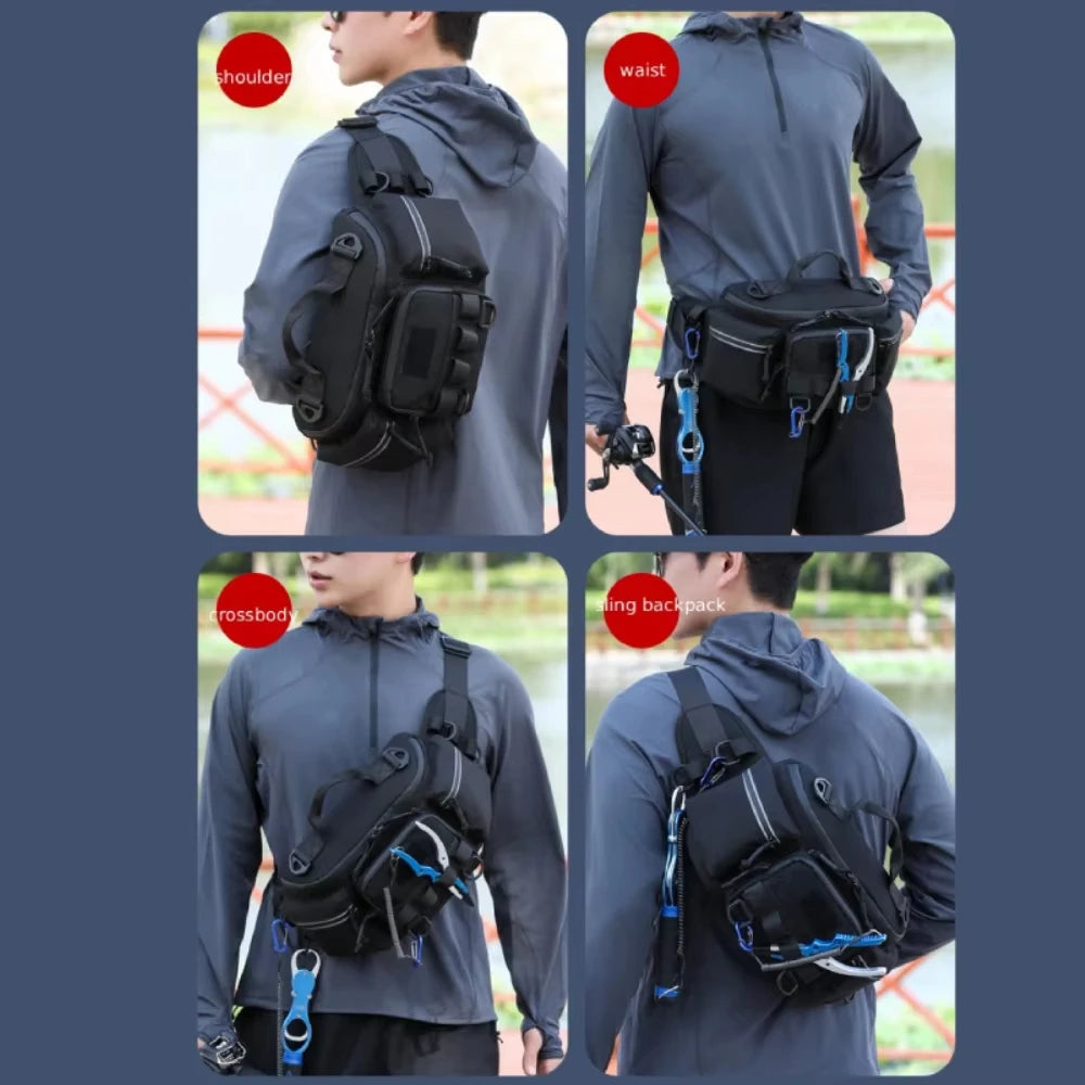 Bolsa táctica de cintura para camping, mochila de pecho, ...
