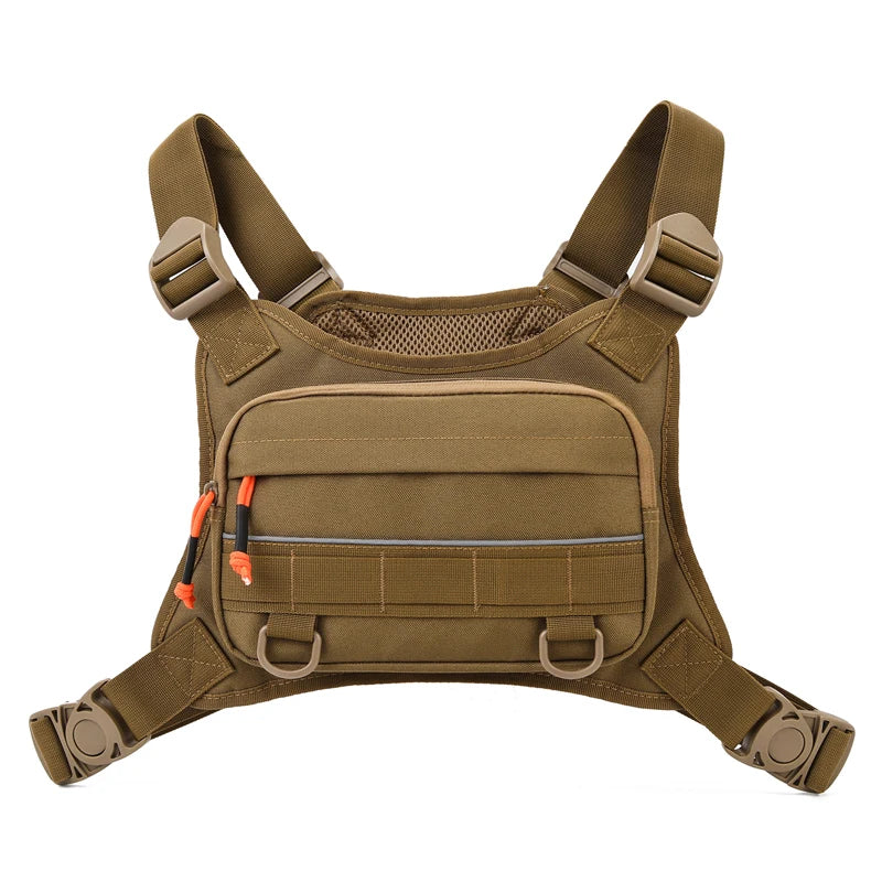 Bolsa de pecho táctica para hombre, chaleco frontal para ...