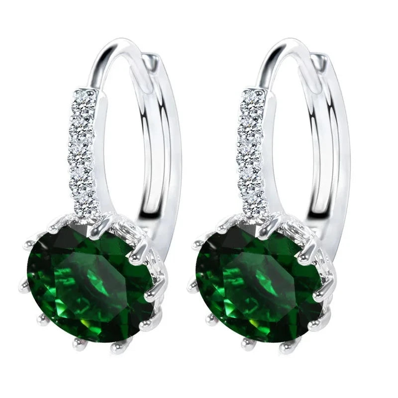 Pendientes de aro de plata 925 auténtica para mujer, comp...