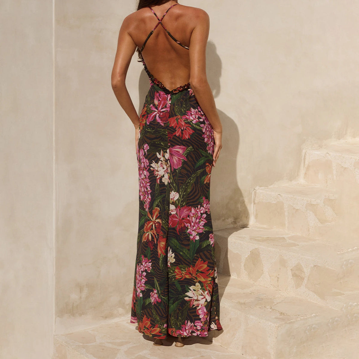 Vestido formal de noche ajustado para mujer, vestidos lar...