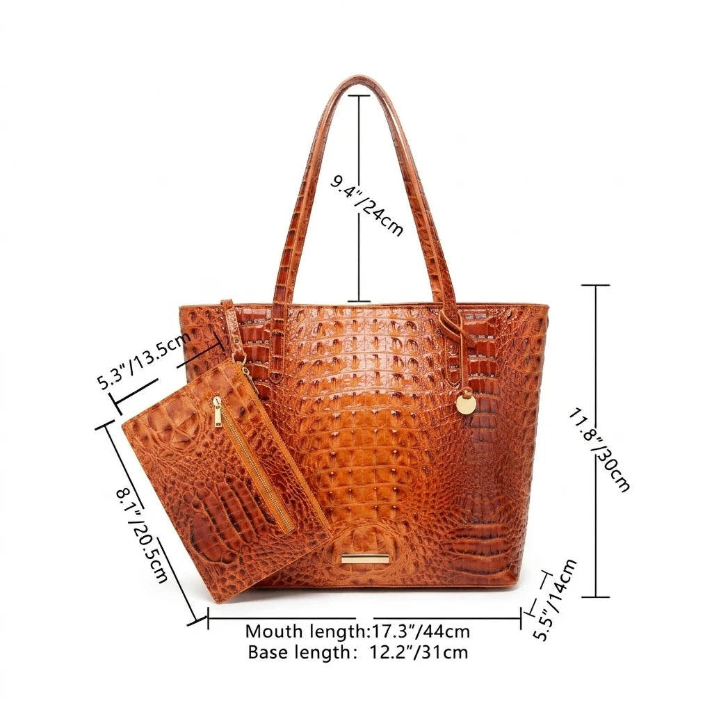 Conjunto de bolsos de mano con textura en relieve para mu...