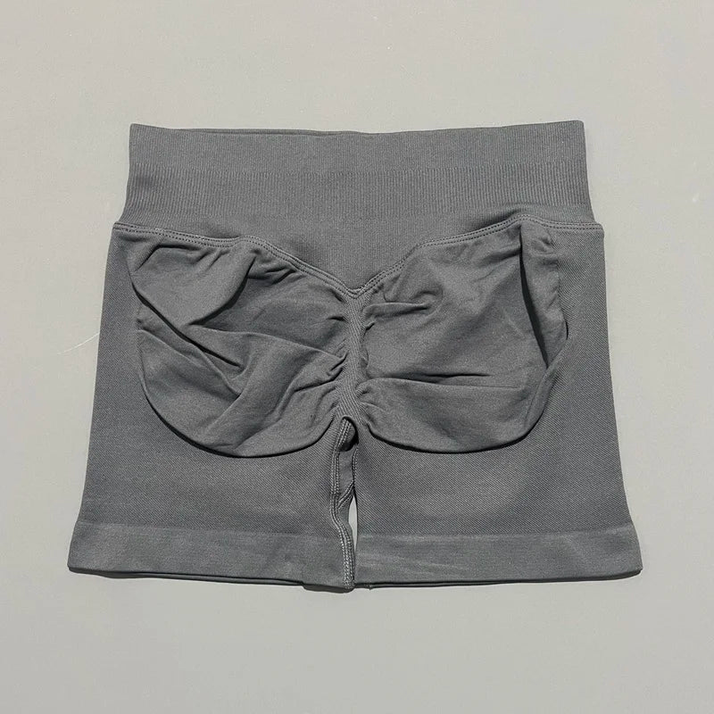 Shorts Deportivos HISTELLO 4.5" Mujer Push-Up Sin Costuras