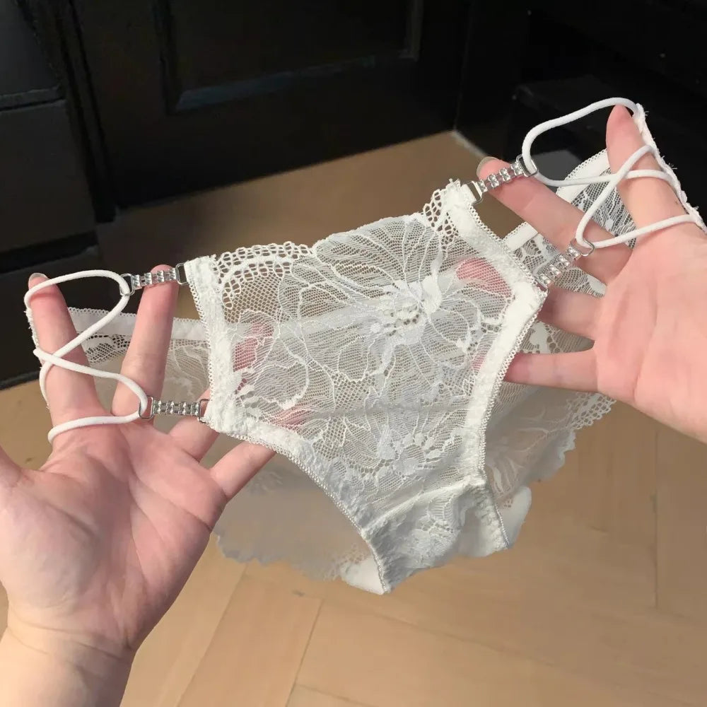 Low-rise breathable lace panties from Corporación Turística featuring comfortable, stylish design with intricate lace details.