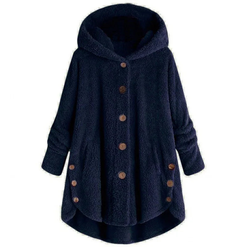 Abrigo de otoño e invierno para mujer, abrigo cálido de o...