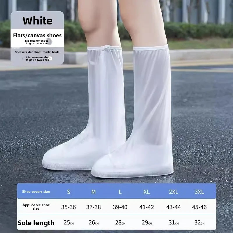 Thick disposable waterproof shoe cover from Corporación Turística, designed to protect footwear from moisture and dirt.