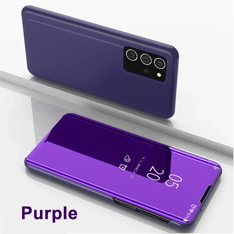Luxury Samsung Galaxy phone case with mirror from Corporación Turística, featuring elegant design and protective features.