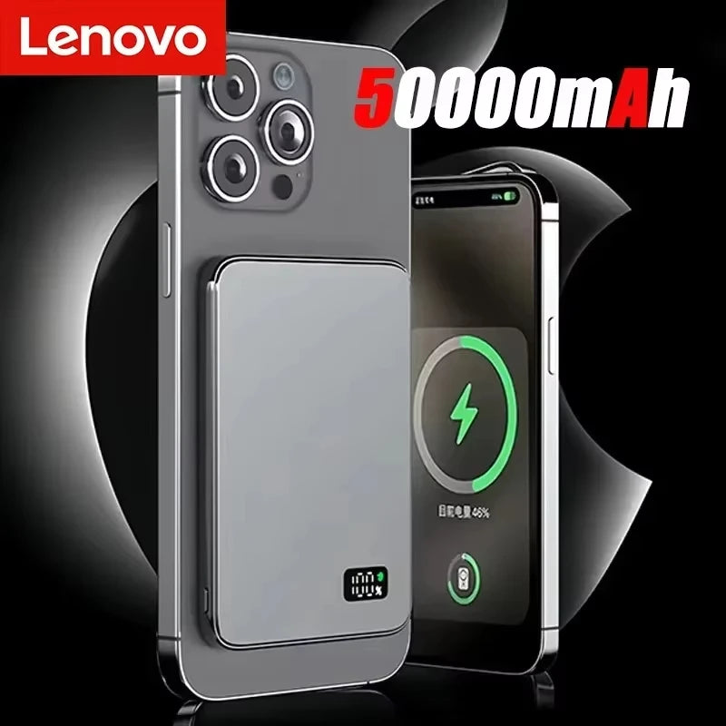 Batería Externa Lenovo Magnética Magsafe 50000mAh Carga Rápida PD22.5W
