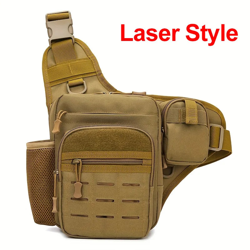 Riñonera táctica Molle para hombre, bolsa de pecho para a...