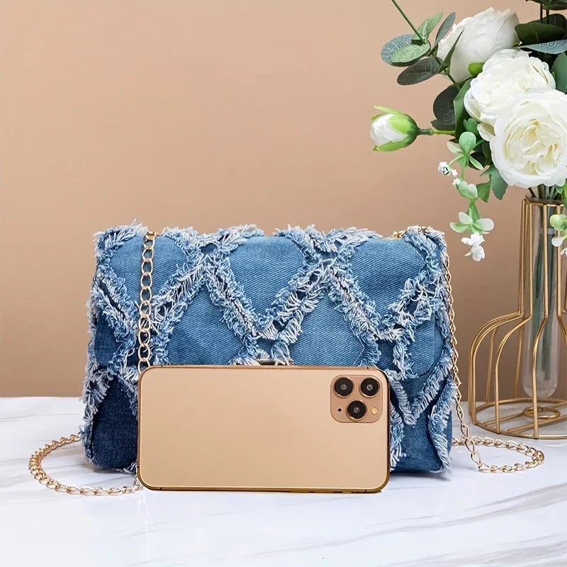Bolsos cruzados con estilo para vaqueros, bolso de mano c...