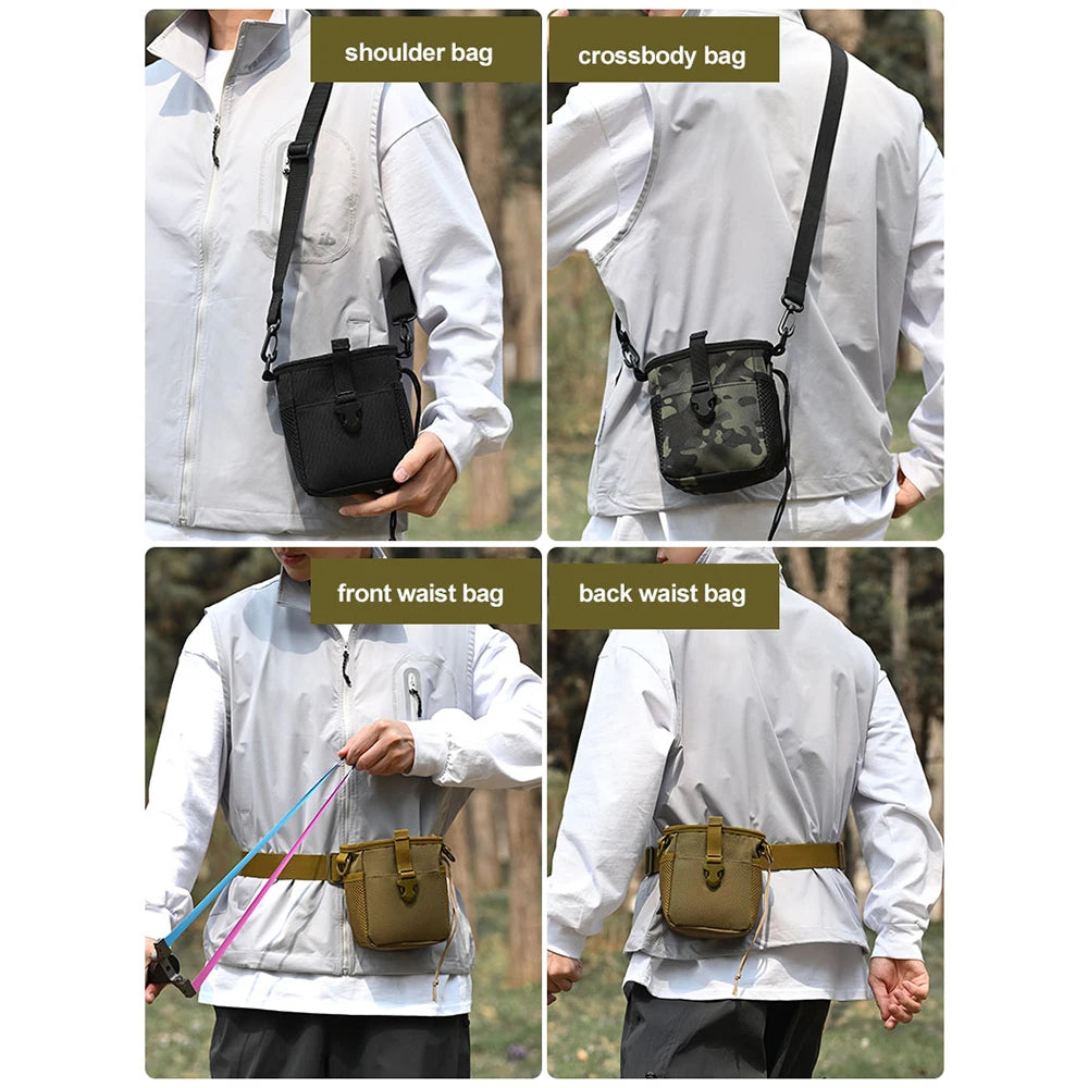 Bolsa Táctica Molle con Cordón para Cinturón, Riñonera, B...