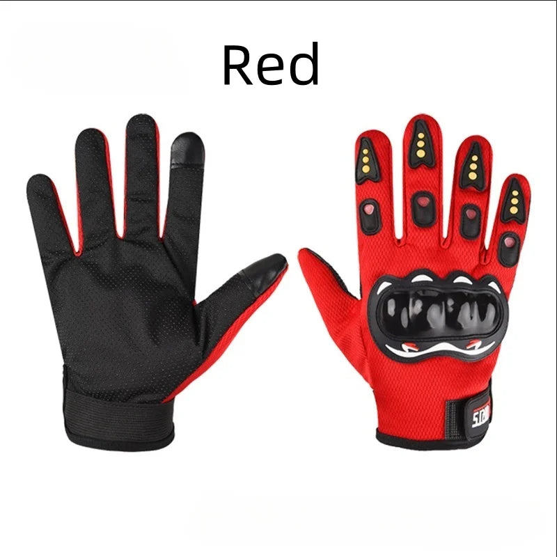 Guantes Ciclismo Hombre Dedo Completo Táctil | Anticaída Moto - Corporación Turística