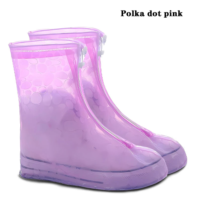Reusable waterproof shoe covers by Corporación Turística, durable shoe protectors for keeping footwear dry and clean.