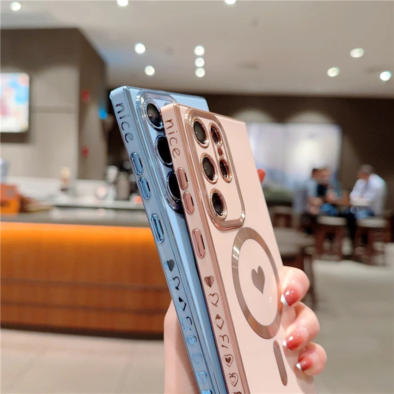 Samsung Galaxy S25 S24 Ultra luxury MagSafe magnetic phone case with sleek design and premium finish by Corporación Turística.