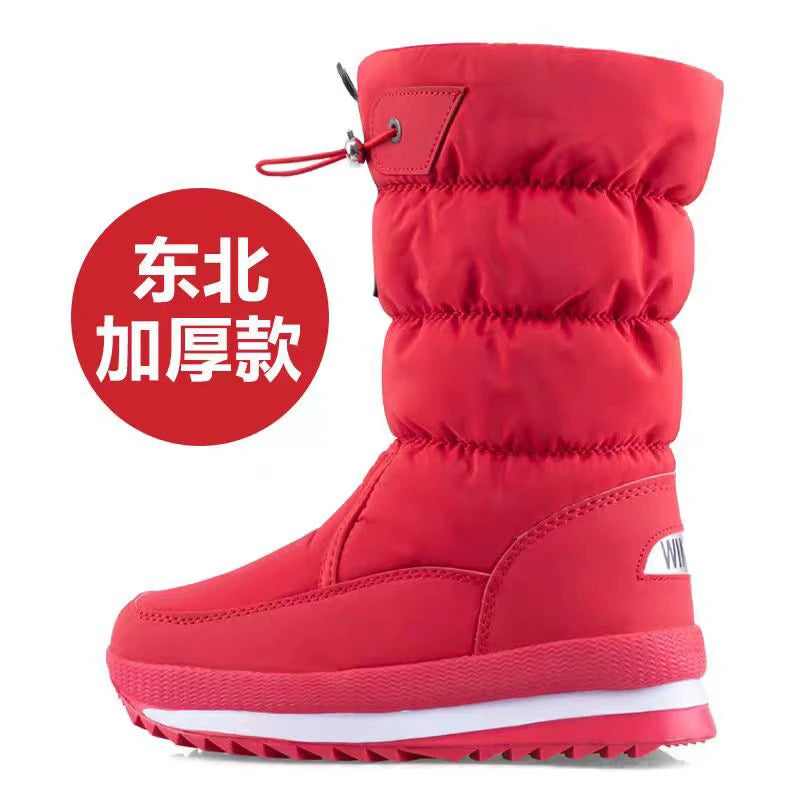 Botas de suelo sin esquí para mujer del noreste, zapatos ...
